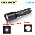 Maxtoch ZO6X-6 Cree T6 18650 Torch Focusing Police 10w Flashlight
